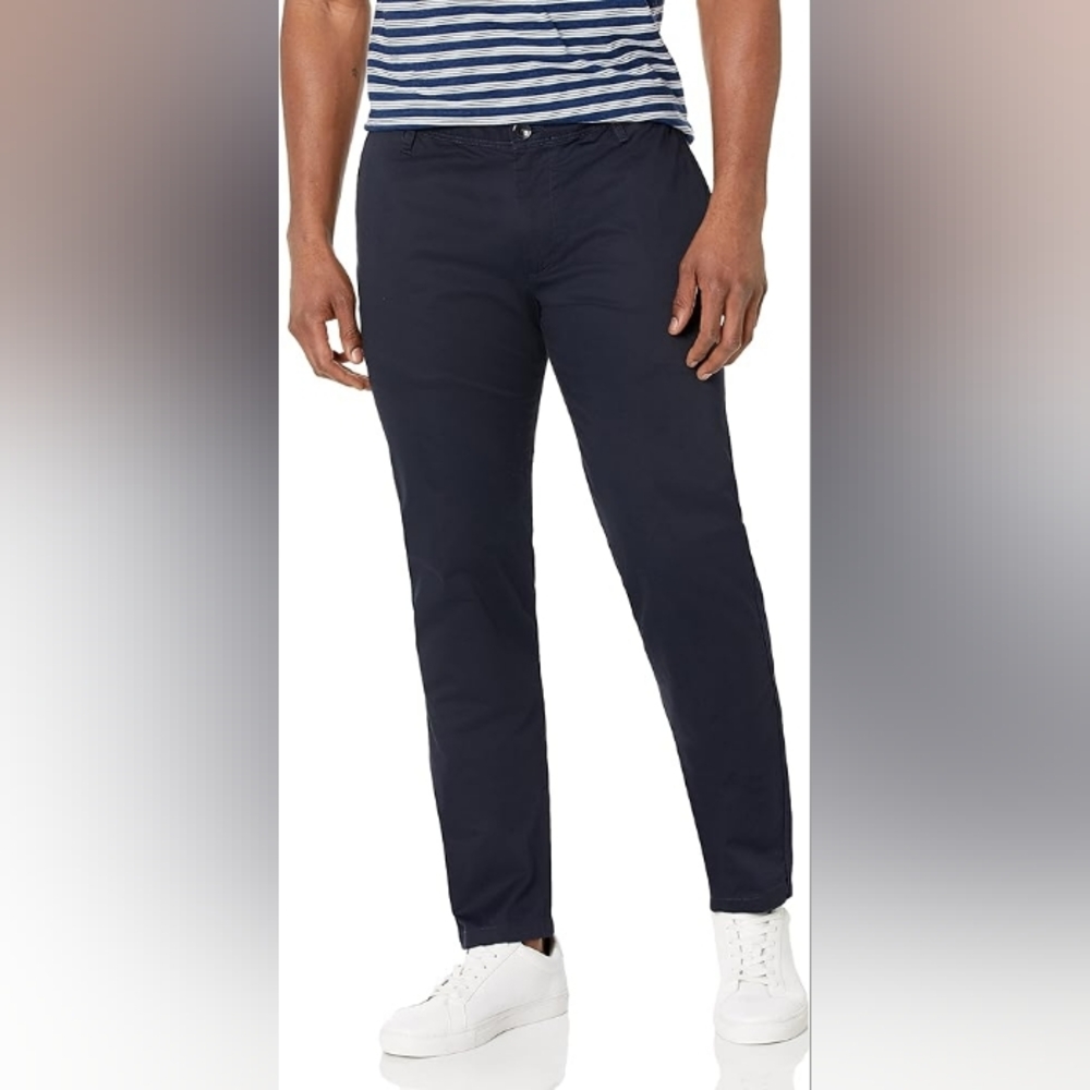 Armani Exchange Men’s Slim Navy Stretch Trousers Size L